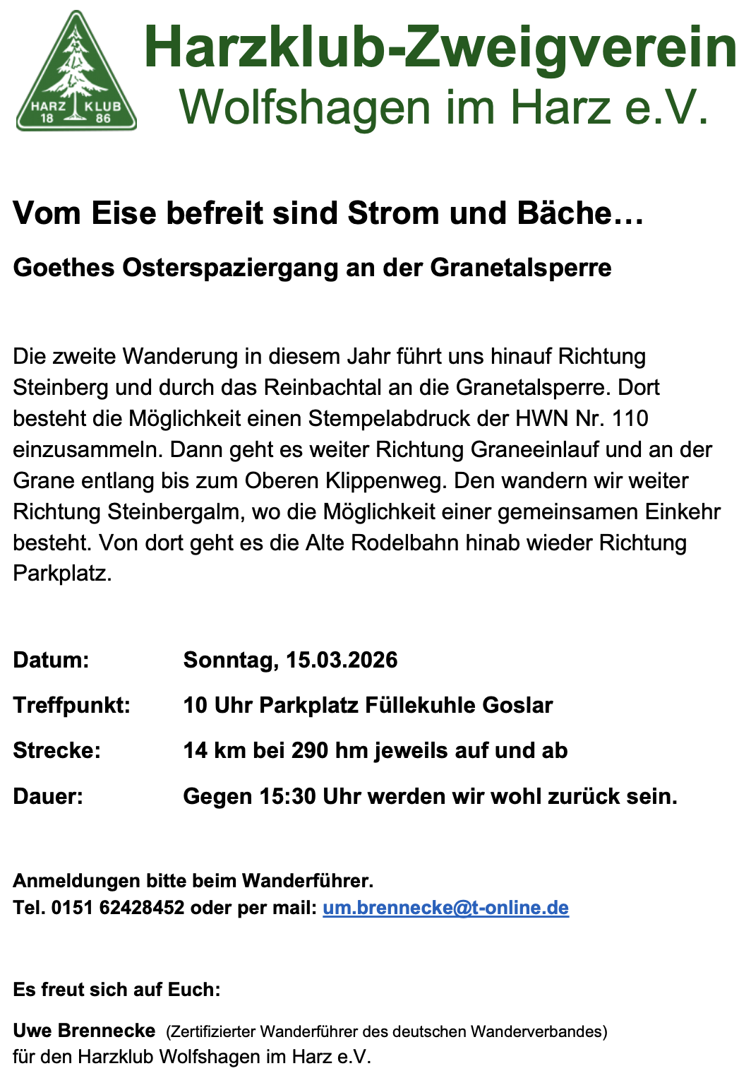 Wanderung 15 03 2026 2